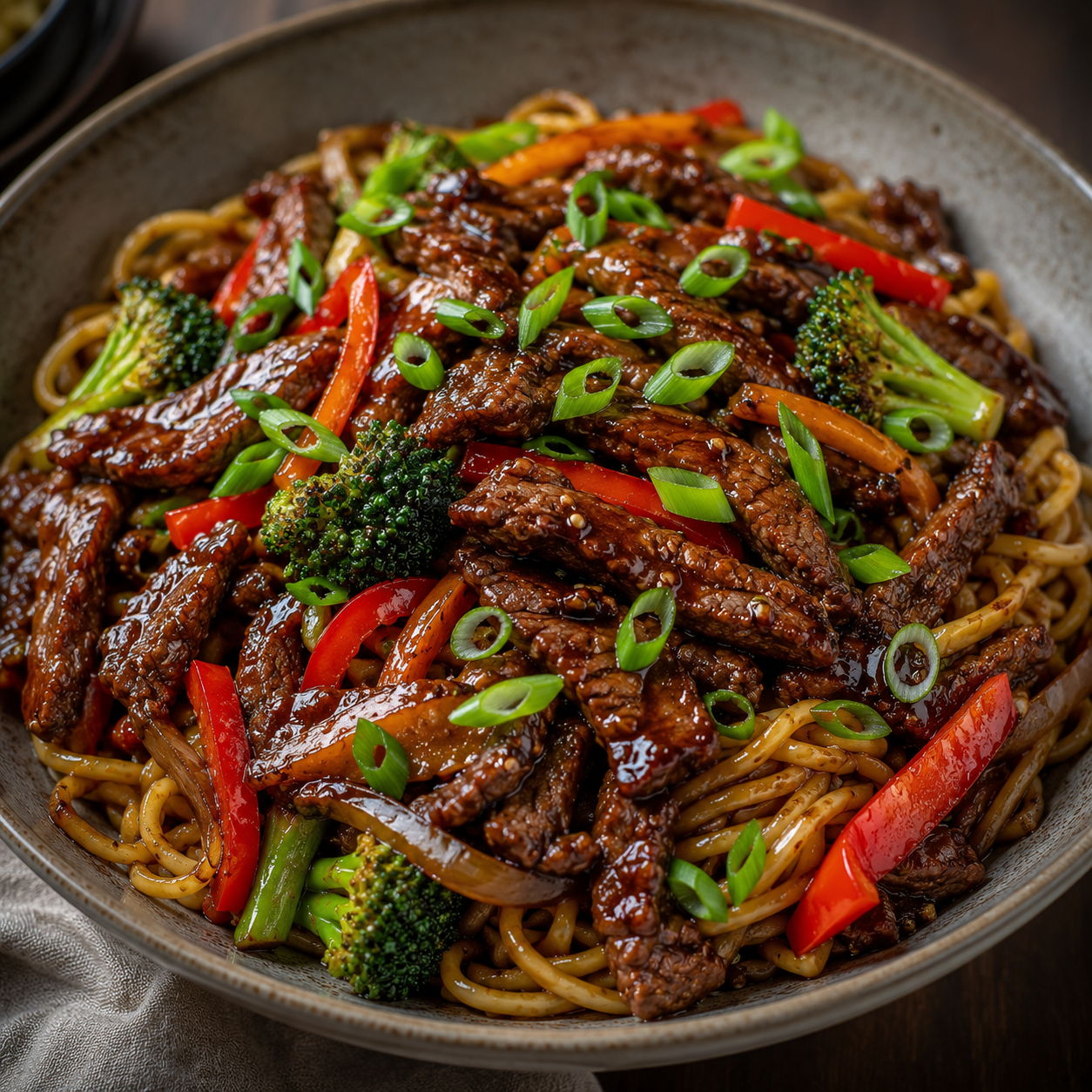 Sticky Teriyaki Beef Stir Fry